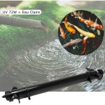Le poisson qui jardine - u. v ( ultra violet ) strilisateur - clarificateur 72w pour bassin de jardin ...