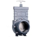 Le poisson qui jardine - vanne guillotine pvc 90 mm pour bassins de jardin et irrigation