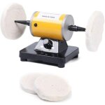 Polisseuse d'�tabli �lectrique � vitesse r�glable de 4 - 3 / 8 pouces pour m�taux, bois, bijoux, pon�age ...