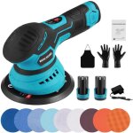 Polisseuse sans fil 150mm, 8 vitesses pour automobile et meubles