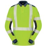Polo haute visibilit� multirisques lapilli orange fluo / bleu marine taille xl - cepovett safety