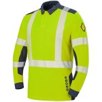Polo hv multirisques lapilli jaune fluo / bleu marine l
