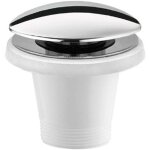 Polysan - accessoires - bonde pour baignoire sans trop - plein, click - clack, chrome 71704