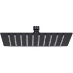 Pomme de douche pluie acier inoxydable 20x20 cm carr�e noir