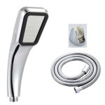 Pomme de douche rectangulaire haute pression 300 jets �conomique avec support r�glable pour salle de ...