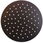 Pomme de douche ronde noire mate de 6 po cm 15x15x5 sined soffione tondo 15 nero Pomme de douche ronde noire mate de 6 po cm 15x15x5 sined soffione tondo 15 nero