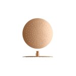 Pomme de douche sandwich inox ronde or rose brosse robinetterie hydrotherapie - cristina ondyna pd95334p ...