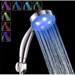 Pommeau de douche  changement de couleur led, pommeau de douche  led  main 7 couleurs douchette douche ...