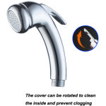 Pommeau de douche haute pression filetage 1 / 2  chrom� � g�chette pommeau de douche � main avec marche ...