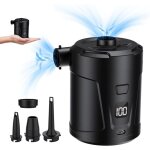 Pompe  air lectrique, gonfleur electrique avec 4 buses d'air, gonfleur rapide pour piscine gonflable, ...