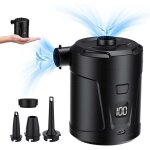 Pompe � air �lectrique, gonfleur / d�gonfleur �lectrique, batterie rechargeable 5200 mah, gonfleur de ...