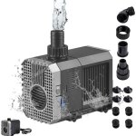 Pompe d'alimentation pompe eau submersible mini pompe aquarium 3000l / h pompe de bassin 55w pompe submersible ...