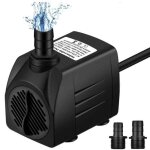 Pompe d'aquarium 1500l / h, pompe de bassin mini pompe � eau r�sistante � la combustion � sec (36 heures), ...