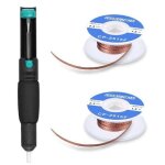 Pompe � dessouder et tresse � dessouder 21cm outil de dessoudage avec 2 tresses et 1 pompe � dessouder ...