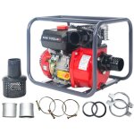 Pompe  eau motopompe thermique essence 48. 000 l / h 7 cv raccord 3 hauteur de refoulement 30 m mw tools ...