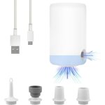 Pompe �lectrique pour sac de rangement sous vide, 1500mah pompe � air portable, pompe � air �lectrique ...