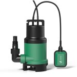Vounot - pompe d'vacuation pour eaux charges 14000l / h - profondeur 7m - automatique avec flotteur ...