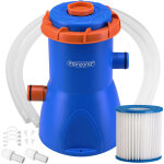 Pompe de filtration pour piscine 1140, 2280, 3400, 3800 l / h 15 - 90w accessoires 30watt 262x175x175 ...