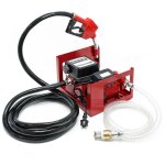 Wiltec pompe  fuel gasoil bio autoaspirante ? 230 v / 600 w / 40 l / min ? avec pistolet de distribution ...