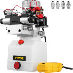 Pompe hydraulique 12 v 4. 5 l, pompe hydraulique remorque double effet et double soleno�de, pompe hydraulique ...