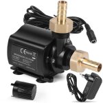Pompe immerg�e 12v 800l / h 4, 5m r�gulation vitesse - vide cave adaptateur secteur pompe eau aquarium ...