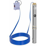 Pompe immerge pompe de puits submersible refoulement - 10 800 l / h - 1 100 watts - acier inoxydable ...
