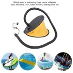 Pompe � pied gonfleur d'air grand volume pour bateaux gonflables lits anneaux de bain
