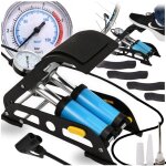 Pompe  pied puissante avec manomtre pour vlo, voiture, ballons, matelas de vlo