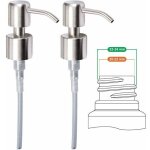 Pompe de rechange pour distributeur de savon liquide - acier inoxydable, inox � finition bross�e, 2 pi�ces ...