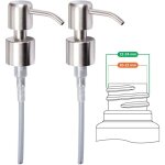 Litzee - pompe de rechange pour distributeur de savon liquide - acier inoxydable, inox à finition brossée, ... Litzee - pompe de rechange pour distributeur de savon liquide - acier inoxydable, inox à finition brossée, ...