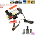 Pompe transfert gasoil dc 12 v, 50l / min pompe d'extraction pompe de transfert de carburant �lectrique ...