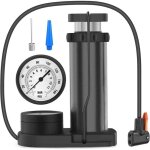 Pompe � v�lo � pied avec manom�tre extra sensible, mini pompe � v�lo, portable pompe � air 160psi / 11bar, ...