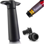 Pompe � vide vin avec 2 bouchons, bouchon bouteille vin r�utilisable pour conserver la fra�cheur du vin, ...