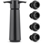 Pompe � vide vin avec 4 bouchons, bouchon vin vide air, r�utilisable bouchon bouteille vin garde le vin ...