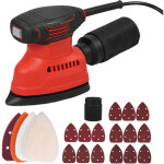 Ponceuse de d�tail 130 w 1, 1 a, moteur puissant 12 000 tr / min, ponceuse �lectrique avec 15 disques ...