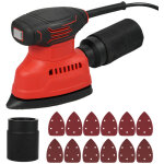 Ponceuse de d�tail 130 w 1, 1 a, moteur puissant 12 000 tr / min, ponceuse �lectrique avec 12 feuilles ...