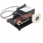 Gojoy - ponceuse a bande 350w double moteur machine  courroie de sable, ponceuse  courroie de banc ...