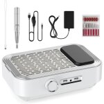 Ponceuse � ongles �lectrique 4 - en - 1 avec aspirateur de poussi�re, lampe led & power bank, 45 000 ...