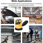 Ponceuse orbitale sans fil � moteur � balais de 125 mm, outil de pon�age du bois, polisseuse �lectrique ...