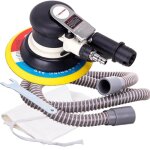 Ponceuse pneumatique excentrique 150mm avec tuyau, sac, aspiration