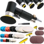 Ponceuse polisseuse pneumatique excentrique 3 disques velcro lot de 48 pièces Ponceuse polisseuse pneumatique excentrique 3 disques velcro lot de 48 pièces