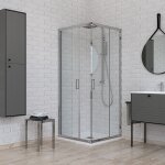 Ponsi - cabine de douche d'angle 70 x 100 verre transparent ercos gold golt7010 70x100 cm (68 - 70 x ...