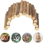 Pont en bois jouets pour rat hamster cacher maison cl�ture pont pour reptile l�zard tortue h�risson petit ...