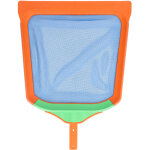 Pool skimmer net with plastic frame for cleaning the surface of swimming pools, jacuzzis, spas, fountains ...