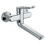 Porcher - mitigeur de lavabo okyris pro mural manette ajoure chrom - d2479aa