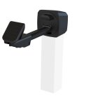 Portac - arr�t universel 360� pour portail manuel finition: blanc - longueur de tube (mm): longueur de ...