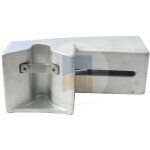 Portac - boîtier v de réception en applique en aluminium avec gâche pour serrure de portail coulissant ... Portac - boîtier v de réception en applique en aluminium avec gâche pour serrure de portail coulissant ...