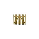 Portail en bois tournesol 100 cm ? pin impr�gn� autoclave ? lames verticales 16x90 mm ? r�sistant aux ...