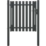 Portail de clture de jardin acier 1x1, 25 m anthracite vidaxl