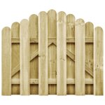 Portail de jardin bois de pin impr�gn� 100x75 cm vidaxl